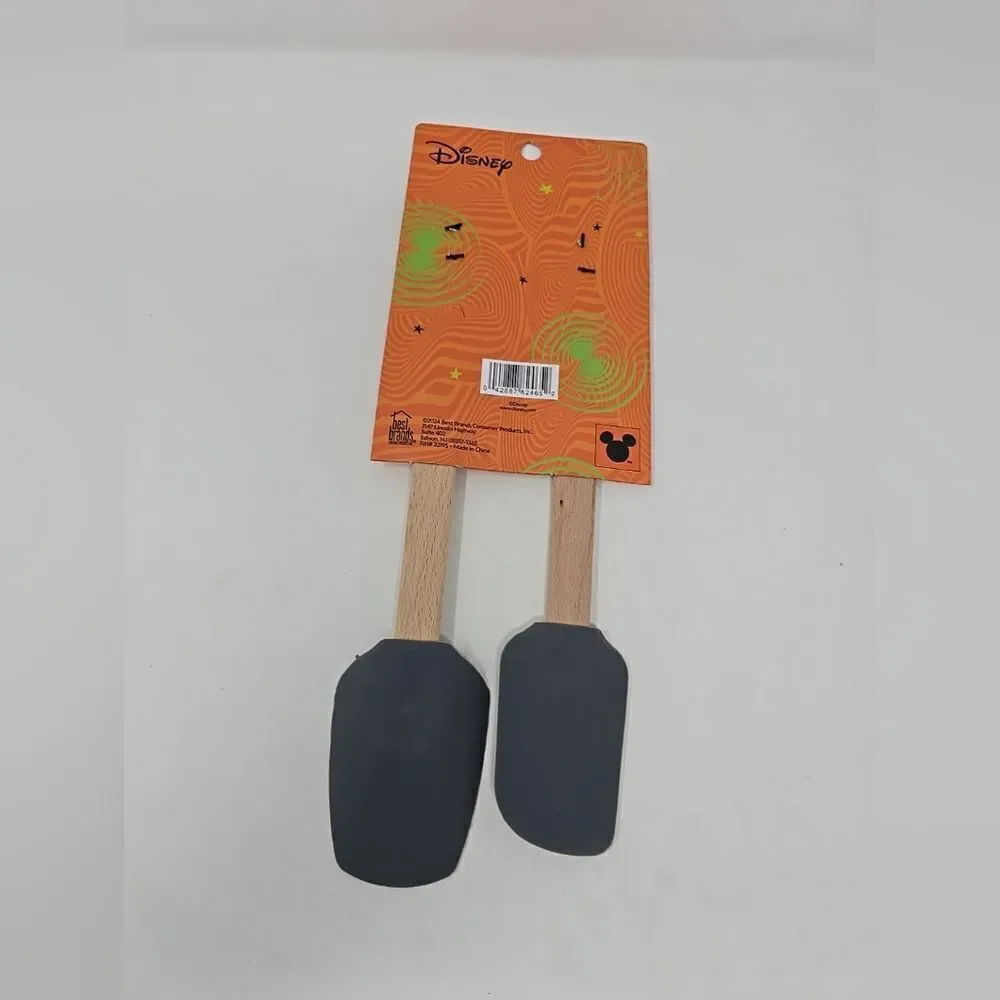 Disney Mickey Mouse Silicone Spatula & SPOON SET halloween 2 PACK HARD TO FIND
